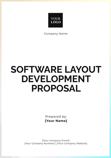 Free Software Layout Development Proposal Template to Edit Online