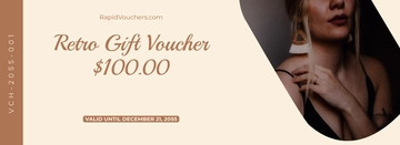 Free Retro Voucher Background Template to Edit Online