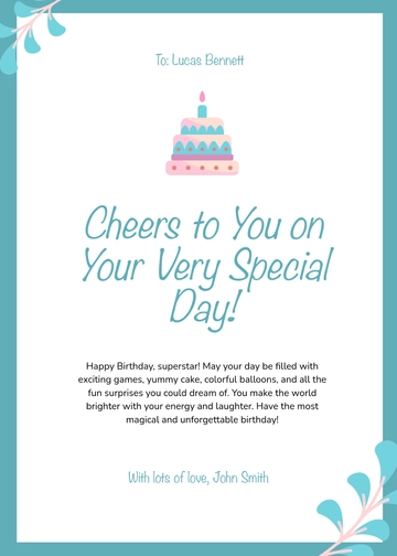 Free Modern Golden Birthday Card Template to Edit Online