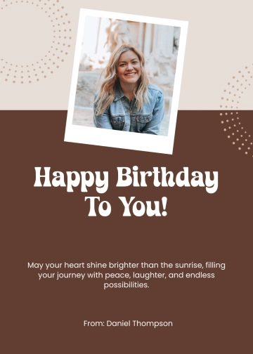 Free Happy Birthday Wishes for a Friend Template to Edit Online
