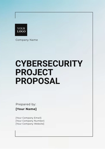 Free Cybersecurity Project Proposal Template to Edit Online