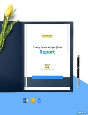 Training Needs Analysis Report Template
