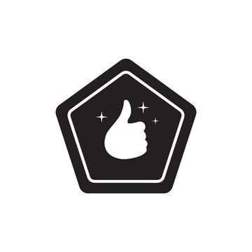 Free Black and White Badge Clipart to Edit Online