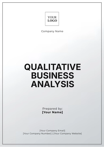 Free Qualitative Business Analysis Template to Edit Online