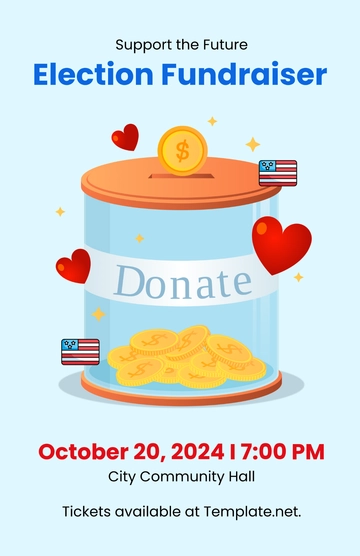 Free Election Fund Raising Template to Edit Online