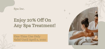 Free Modern Spa Voucher Template to Edit Online