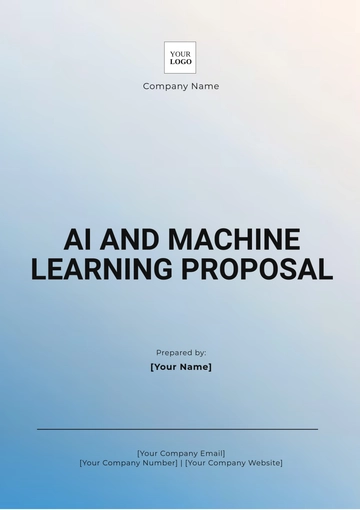 Free AI and Machine Learning Proposal Template to Edit Online