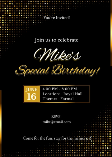 Free Happy Birthday Party Template to Edit Online
