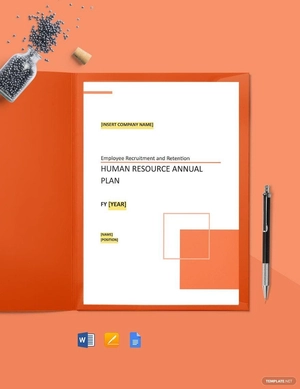 HR Annual Plan Template