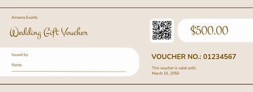Free Wedding Voucher Template to Edit Online