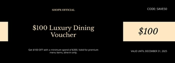 Free Luxury Voucher Template to Edit Online