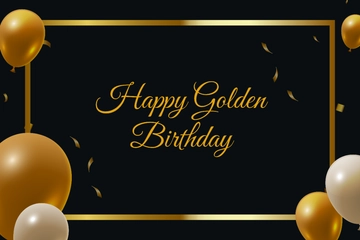 Free Golden Birthday Sign Template to Edit Online Free Golden Birthday Sign Template to Edit Online