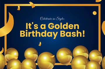 Free Golden Birthday Celebration Banner Template to Edit Online Free Golden Birthday Celebration Banner Template to Edit Online