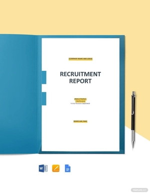 HR Recruitment Report Template HR Recruitment Report Template