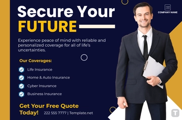 Free Insurance Agency Banner Template to Edit Online