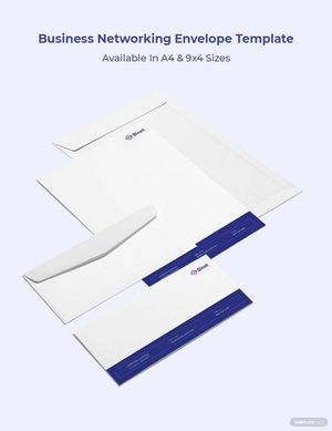 Business Networking Envelope Template