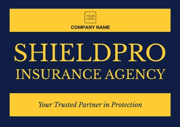 Free Insurance Agency Signage Template to Edit Online
