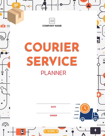Free Courier Service Planner Template to Edit Online