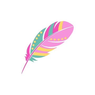 Free Boho Feather Clipart to Edit Online