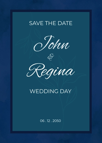 Free Save the Date Card Template to Edit Online