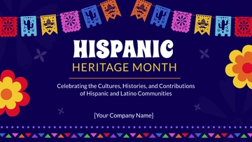Free Hispanic Heritage Month Presentation Template to Edit Online Free Hispanic Heritage Month Presentation Template to Edit Online