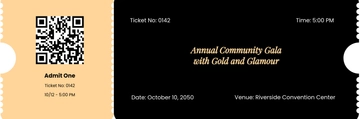 Free Custom Event Ticket Template to Edit Online