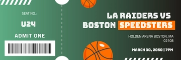 Free Sports Ticket Background Template to Edit Online