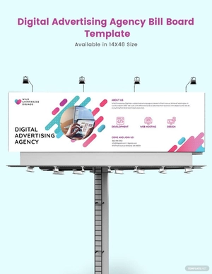 Digital Advertising Agency Billboard Template