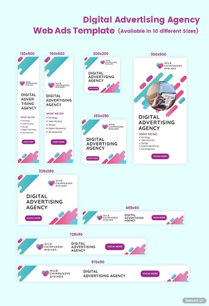 Digital Advertising Agency Web Ads Template