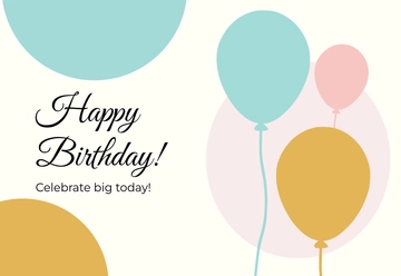 Free Birthday Card Design Template to Edit Online