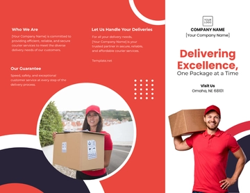 Free Courier Service Brochure Template to Edit Online