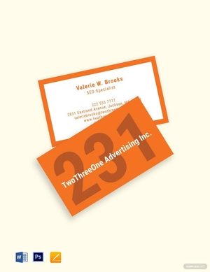 Digital Advertising Agency Business Card Template