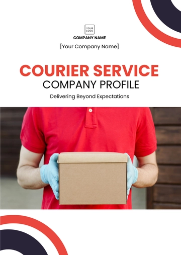 Free Courier Service Company Profile Template to Edit Online