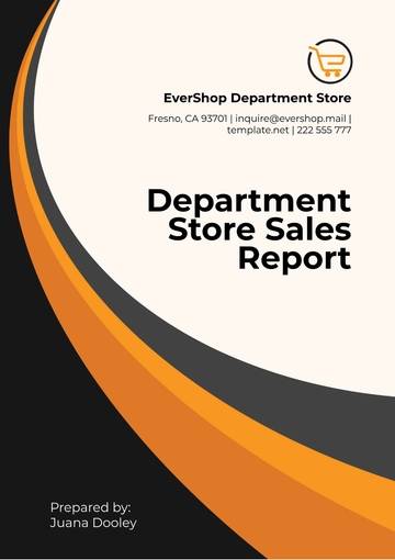 Free Department Store Sales Report Template to Edit Online