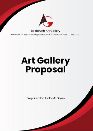 Free Art Gallery Proposal Template to Edit Online