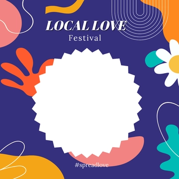 Free Community Event Facebook Profile Frame Template to Edit Online