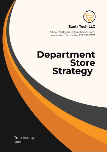 Free Department Store Strategy Template to Edit Online Free Department Store Strategy Template to Edit Online