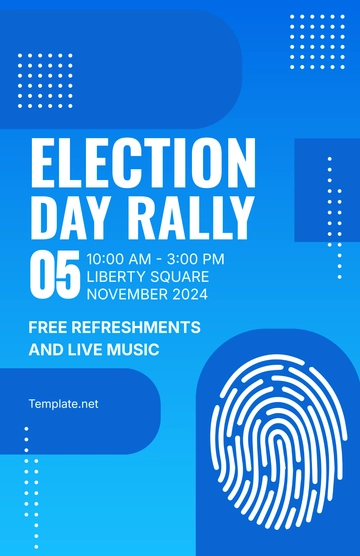 Free Modern Election Poster Template to Edit Online