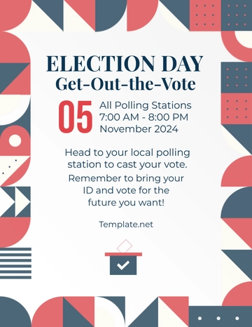 Free Modern Election Flyer Template to Edit Online