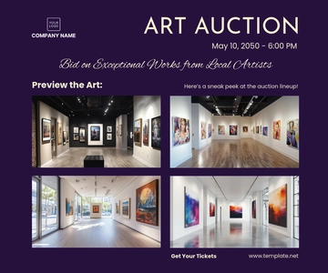 Free Art Gallery Ad Banner Template to Edit Online