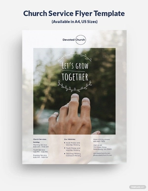 Church Service Flyer Template