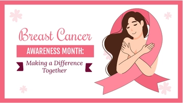 Free Breast Cancer Awareness Month Presentation Template to Edit Online
