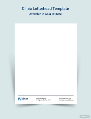 Simple Clinic Letterhead Template