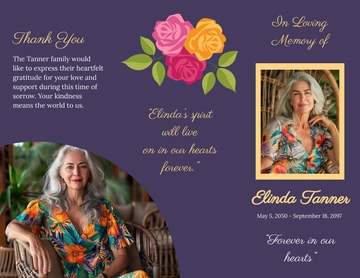 Free Aesthetic Funeral Brochure Template to Edit Online