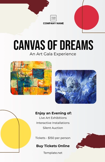 Free Art Gallery Poster Template to Edit Online