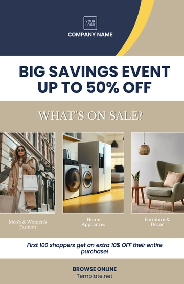 Free Department Store Poster Template to Edit Online Free Department Store Poster Template to Edit Online