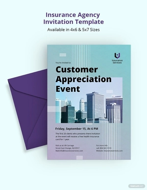 Insurance Agency Invitation Template