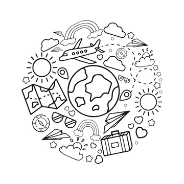 Free Black & White Doodle Clipart to Edit Online
