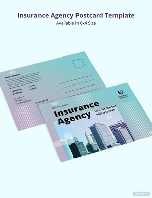 Insurance Agency Postcard Template