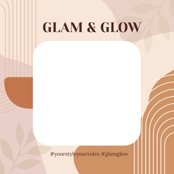 Free Aesthetic Facebook Profile Frame Template to Edit Online